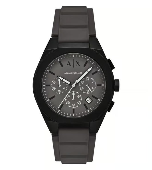 ARMANI EXCHANGE SYNC GRAY CHRONOGRAPH LEATHER STRAP WATCH AX4191 (M)