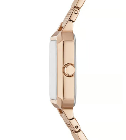 ARMANI EXCHANGE LEILA SILVER DIAL ROSE GOLD TONE WATCH GIFT SET AX7164SET (W)