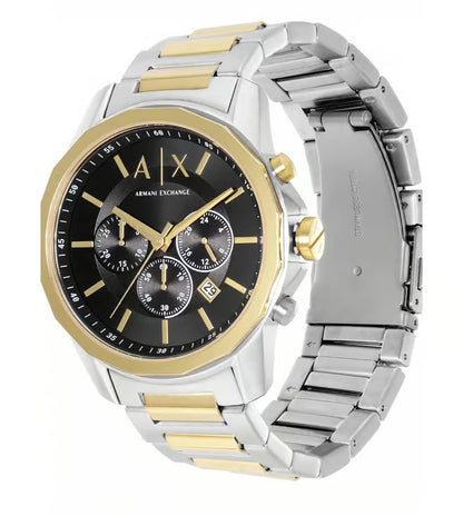 ARMANI EXCHANGE BLACK CHRONOGRAPH TWO-TONE WATCH GIFT SET AX7148SET (M)