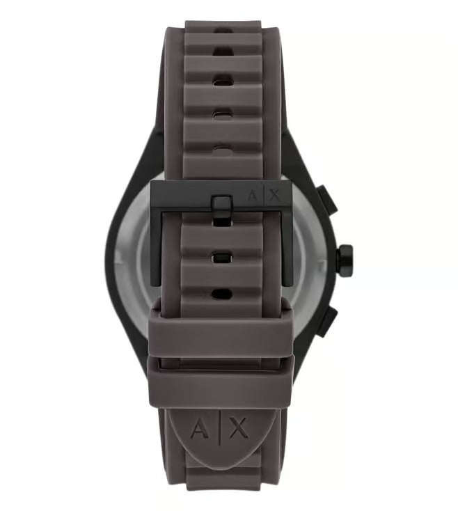 ARMANI EXCHANGE SYNC GRAY CHRONOGRAPH LEATHER STRAP WATCH AX4191 (M)