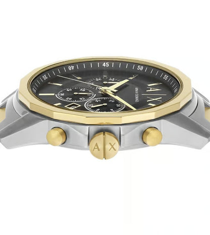 ARMANI EXCHANGE BLACK CHRONOGRAPH TWO-TONE WATCH GIFT SET AX7148SET (M)