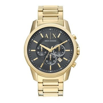 ARMANI EXCHANGE GRAY DIAL GOLD TONE CHRONOGRAPH WATCH AX1721 (M)