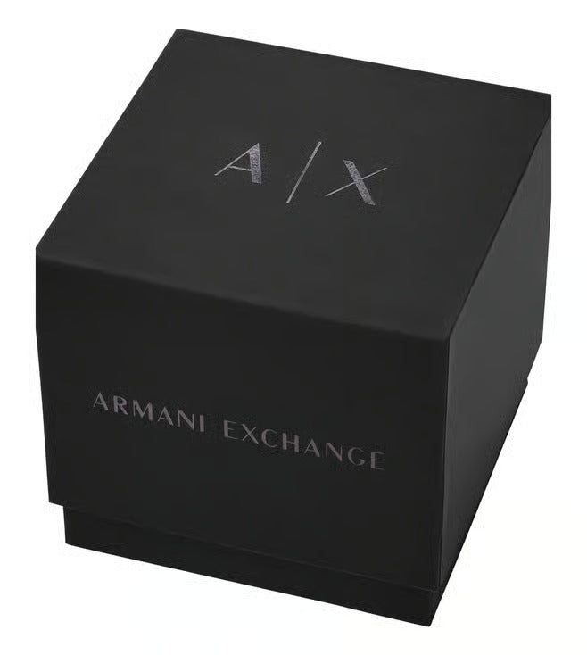ARMANI EXCHANGE BLUE DIAL GUNMETAL CHRONOGRAPH WATCH AX4182 (M)