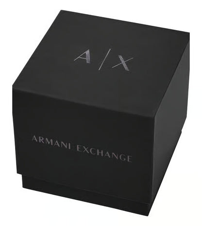 ARMANI EXCHANGE BLUE DIAL GUNMETAL CHRONOGRAPH WATCH AX4182 (M)