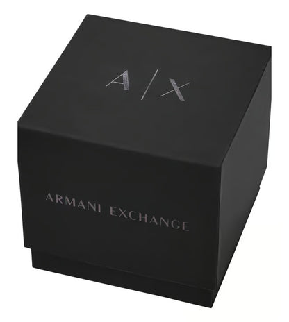 ARMANI EXCHANGE SILVER RECTANGULAR DIAL STAINLESS STEEL WATCH AX5724 (W)