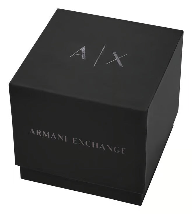 ARMANI EXCHANGE SYNC GRAY CHRONOGRAPH LEATHER STRAP WATCH AX4191 (M)