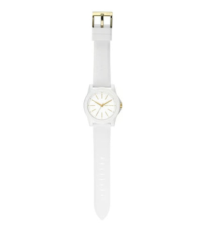 ARMANI EXCHANGE WHITE DIAL WHITE SILICONE STRAP WATCH AX7126 (W)