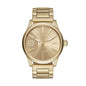 DIESEL RASP GOLD-TONE SUNRAY DIAL WATCH DZ1761 (M)