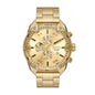 DIESEL SPIKED GOLD-TONE CHRONOGRAPH WATCH DZ4608 (M)