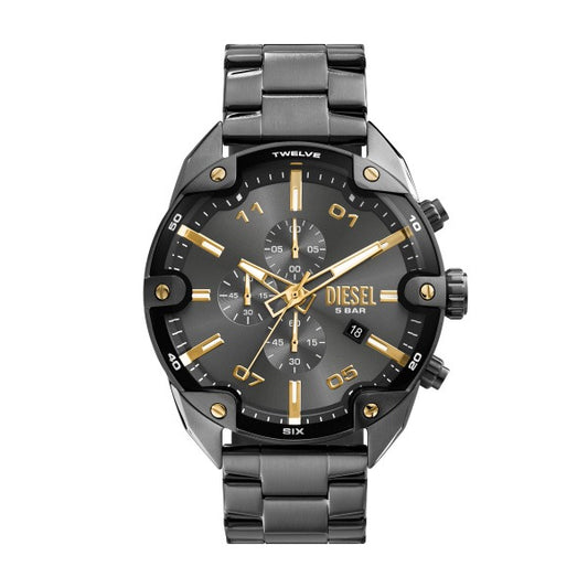DIESEL CLIFFHANGER CHRONOGRAPH GUNMETAL STEEL WATCH DZ4669 (M)