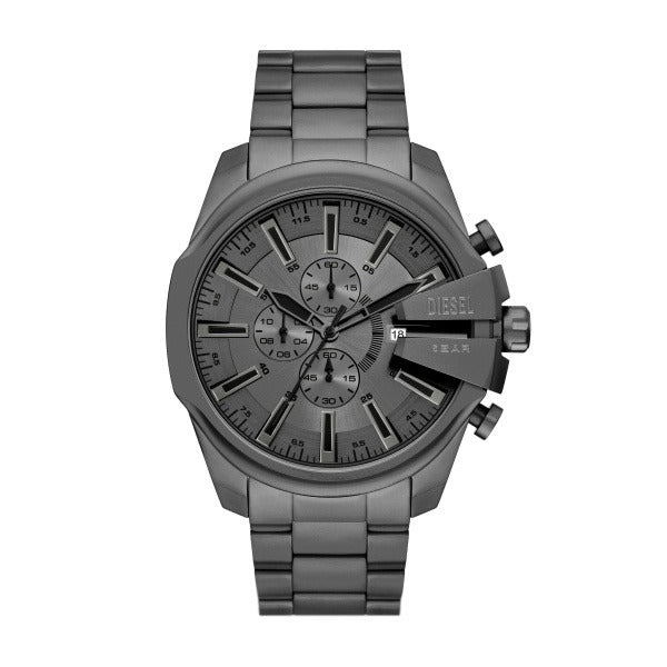 DIESEL MEGA CHIEF GUNMETAL GRAY CHRONOGRAPH WATCH DZ4676 (M)