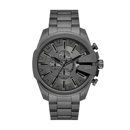 DIESEL MEGA CHIEF GUNMETAL GRAY CHRONOGRAPH WATCH DZ4676 (M)