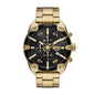 DIESEL SPIKED BLACK DIAL GOLD-TONE CHRONOGRAPH WATCH DZ4678 (M)
