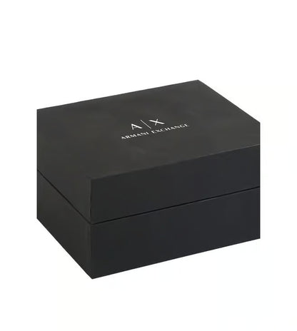 ARMANI EXCHANGE OUTERBANKS BLACK CHRONOGRAPH SILICONE WATCH AX1326 (M)