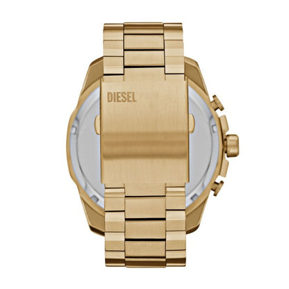 DIESEL MEGA CHIEF BLACK AND GOLD CHRONOGRAPH WATCH DZ4360 (M)