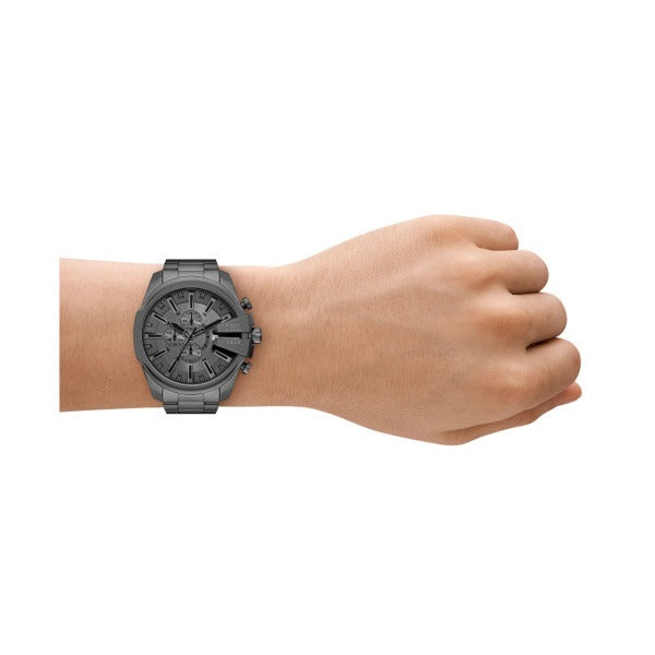DIESEL MEGA CHIEF GUNMETAL GRAY CHRONOGRAPH WATCH DZ4676 (M)