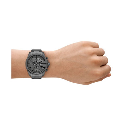 DIESEL MEGA CHIEF GUNMETAL GRAY CHRONOGRAPH WATCH DZ4676 (M)