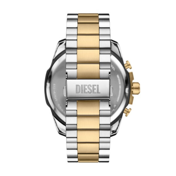 DIESEL MEGA CHIEF SILVER & GOLD TWO-TONE WATCH DZ4701 (M)