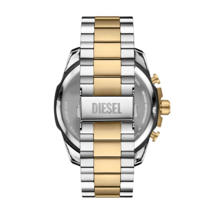 DIESEL MEGA CHIEF SILVER & GOLD TWO-TONE WATCH DZ4701 (M)
