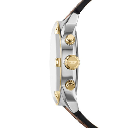 DIESEL MEGA CHIEF BLUE DIAL SILVER STAINLESS STEEL WATCH DZ4665 (M)