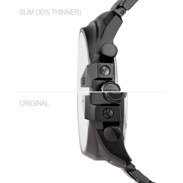 DIESEL MEGA CHIEF GUNMETAL GRAY CHRONOGRAPH WATCH DZ4676 (M)