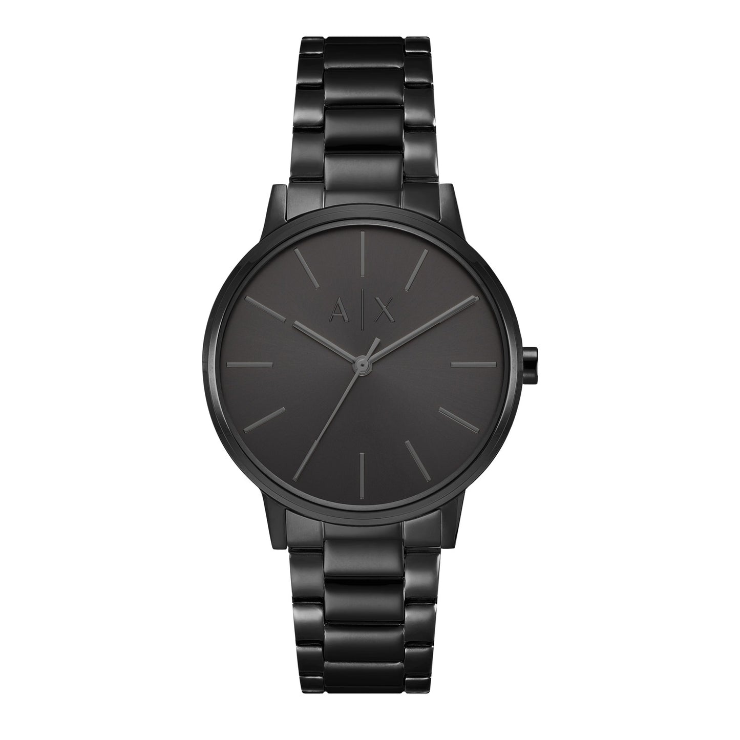 ARMANI EXCHANGE CAYDE BLACK DIAL STAINLESS STEEL WATCH AX2701 (M)
