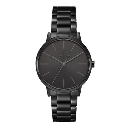 ARMANI EXCHANGE CAYDE BLACK DIAL STAINLESS STEEL WATCH AX2701 (M)