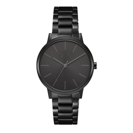 ARMANI EXCHANGE CAYDE BLACK DIAL STAINLESS STEEL WATCH AX2701 (M)