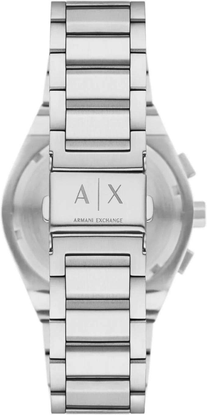 ARMANI EXCHANGE BLACK DIAL STAINLESS STEEL CHRONOGRAPH WATCH AX4186 (M)