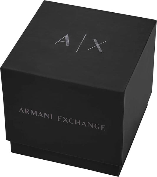 ARMANI EXCHANGE BLACK DIAL STAINLESS STEEL CHRONOGRAPH WATCH AX4186 (M)