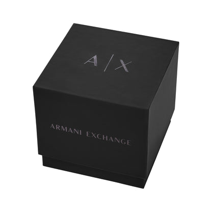 ARMANI EXCHANGE BLACK DIAL GUNMETAL CHRONOGRAPH WATCH AX1765 (M)