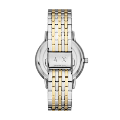 ARMANI EXCHANGE LOLA WHITE DIAL TWO-TONE STAINLESS STEEL WATCH GIFT SET AX7156SET (W)