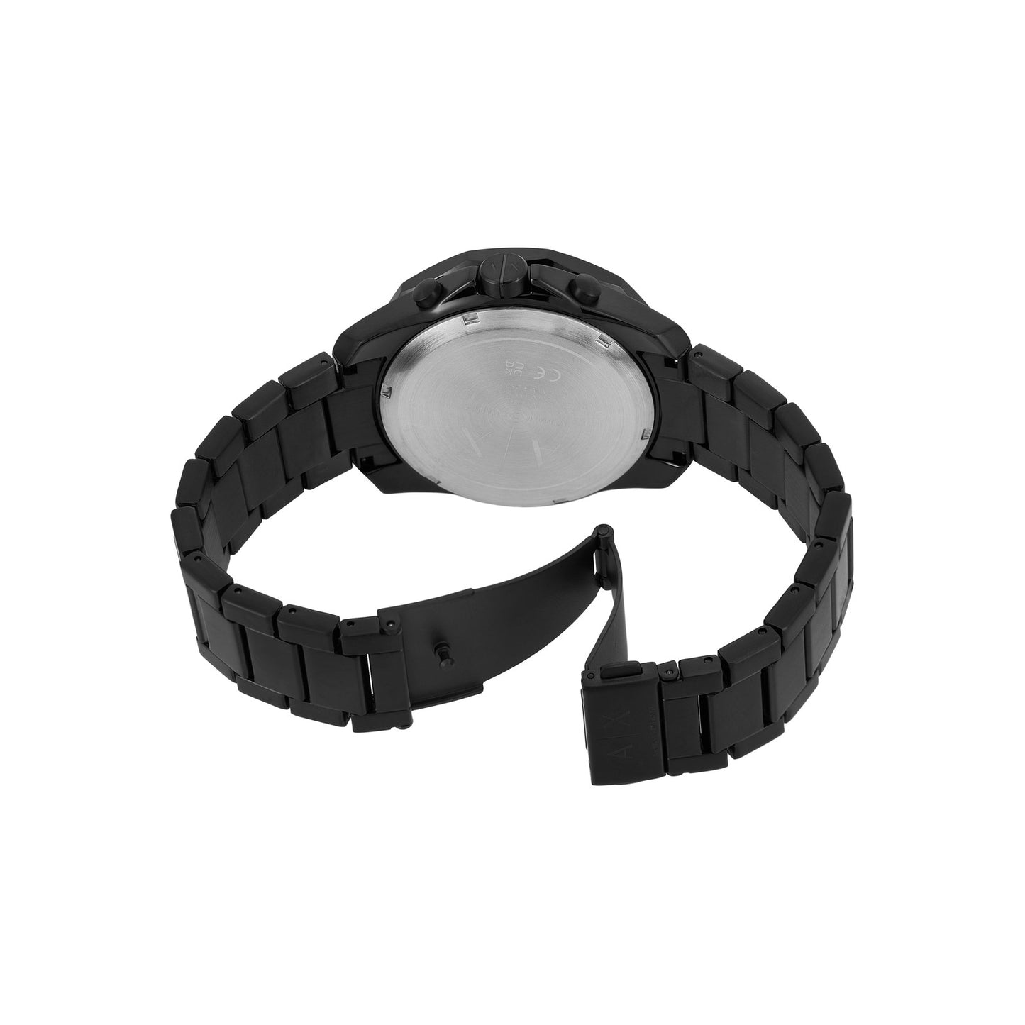 ARMANI EXCHANGE SPENCER BLACK CHRONOGRAPH STAINLESS STEEL WATCH AX1963 (M)