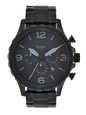 FOSSIL NATE CHRONOGRAPH BLACK STAINLESS STEEL WATCH - JR1401