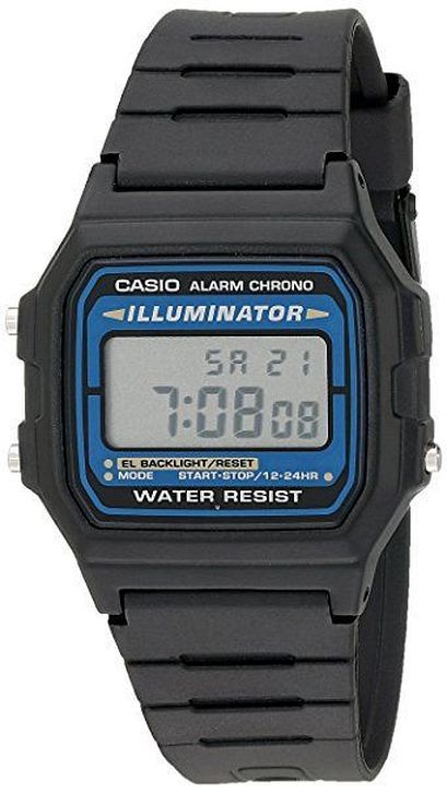 CASIO ILLUMINATOR SQUARE BLACK RESIN STRAP DIGITAL SPORT (M)