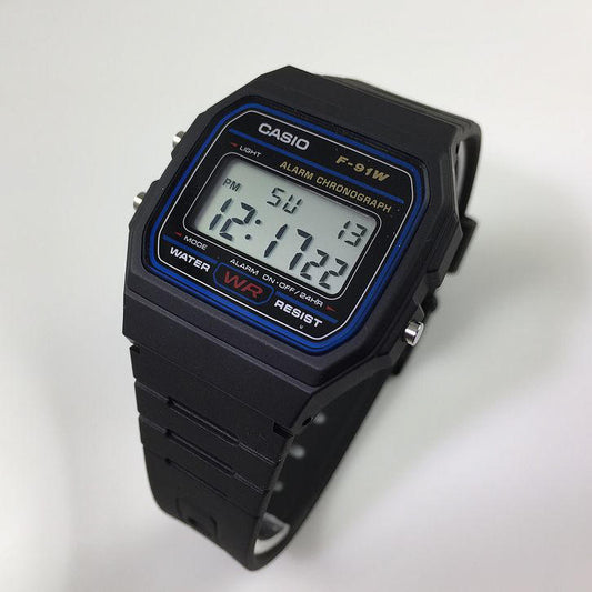 CASIO F-91W-1YEF RESIN DIGITAL (M)