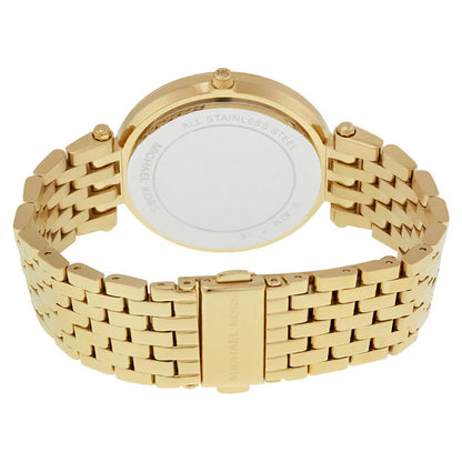 MICHAEL KORS - DARCI GLITZ GOLD DIAL PAVE BEZEL CRYSTAL WATCH - MK3191 (W)