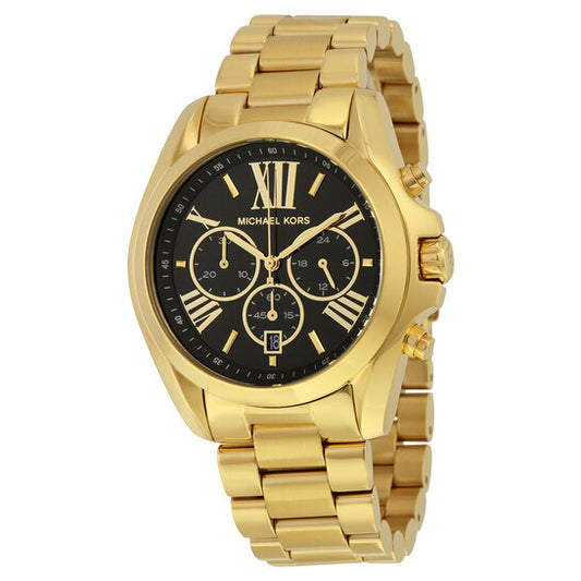 MICHAEL KORS - CHRONOGRAPH BRADSHAW GOLD-TONE STAINLESS STEEL BRACELET WATCH 43MM - MK5739 (W)