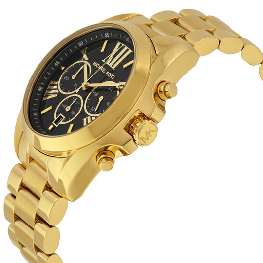 MICHAEL KORS - CHRONOGRAPH BRADSHAW GOLD-TONE STAINLESS STEEL BRACELET WATCH 43MM - MK5739 (W)