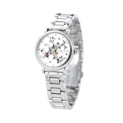MARC JACOBS - CLASSIC SILVER STAINLESS-STEEL QUARTZ FASHION WATCH - MJ3597 (W)