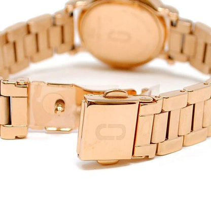MARC JACOBS - CLASSIC WHITE DIAL ROSE GOLD STEEL STRAP WATCH - MJ3592 (W)