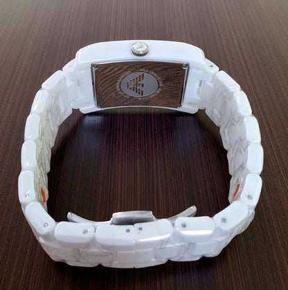 EMPORIO ARMANI CERAMICA WHITE CERAMIC MEN'S WATCH