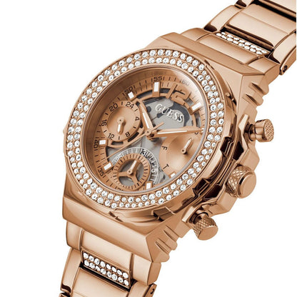GUESS ROSE GOLD STAINLESS STEEL ANALOG QUARTZ WATCH