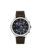 TOMMY HILFIGER - MEN'S 'HENRY' SKELETON DIAL LEATHER STRAP WATCH - 1710476