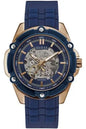 GUESS PURPLE SYNTHETIC OPEN HEART WATCH