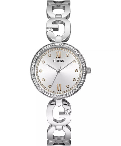 GUESS GRAY STAINLESS STEEL LUXURY WATCH