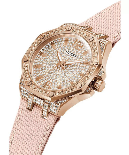 GUESS GOLD TONE WITH STONES EMBEDED