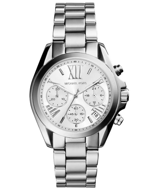 MICHAEL KORS - SILVER-TONE MINI BRADSHAW LADIES WATCH - MK6174 (W)